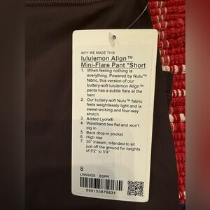 Lululemon align mini flare pant- short